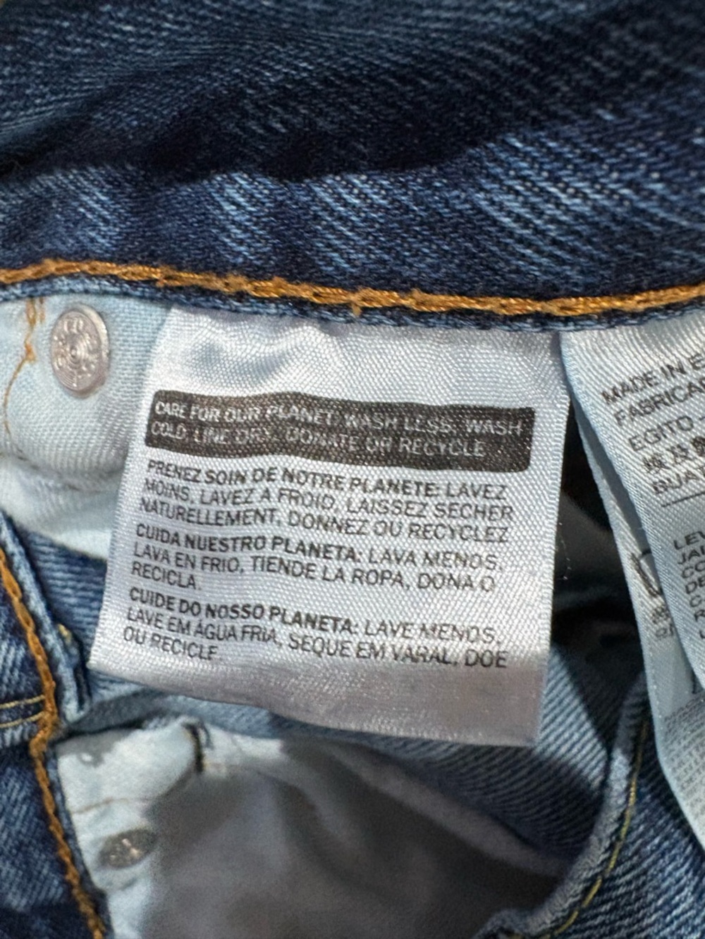 Levi's Light Blue Straight Jeans - Picture 11 of 12